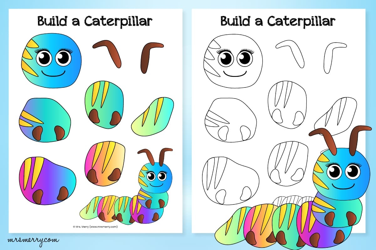Caterpillar Template Free Printable