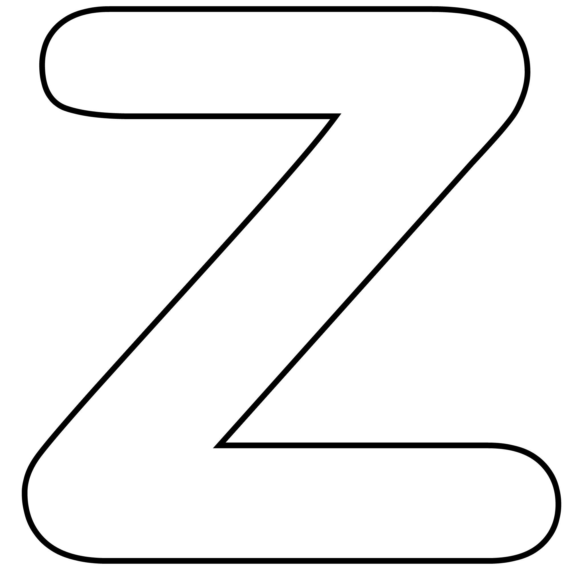 Coloring Worksheets Letter Z Lettering Alphabet Printable Banner Letters Free Printable Banner Letters
